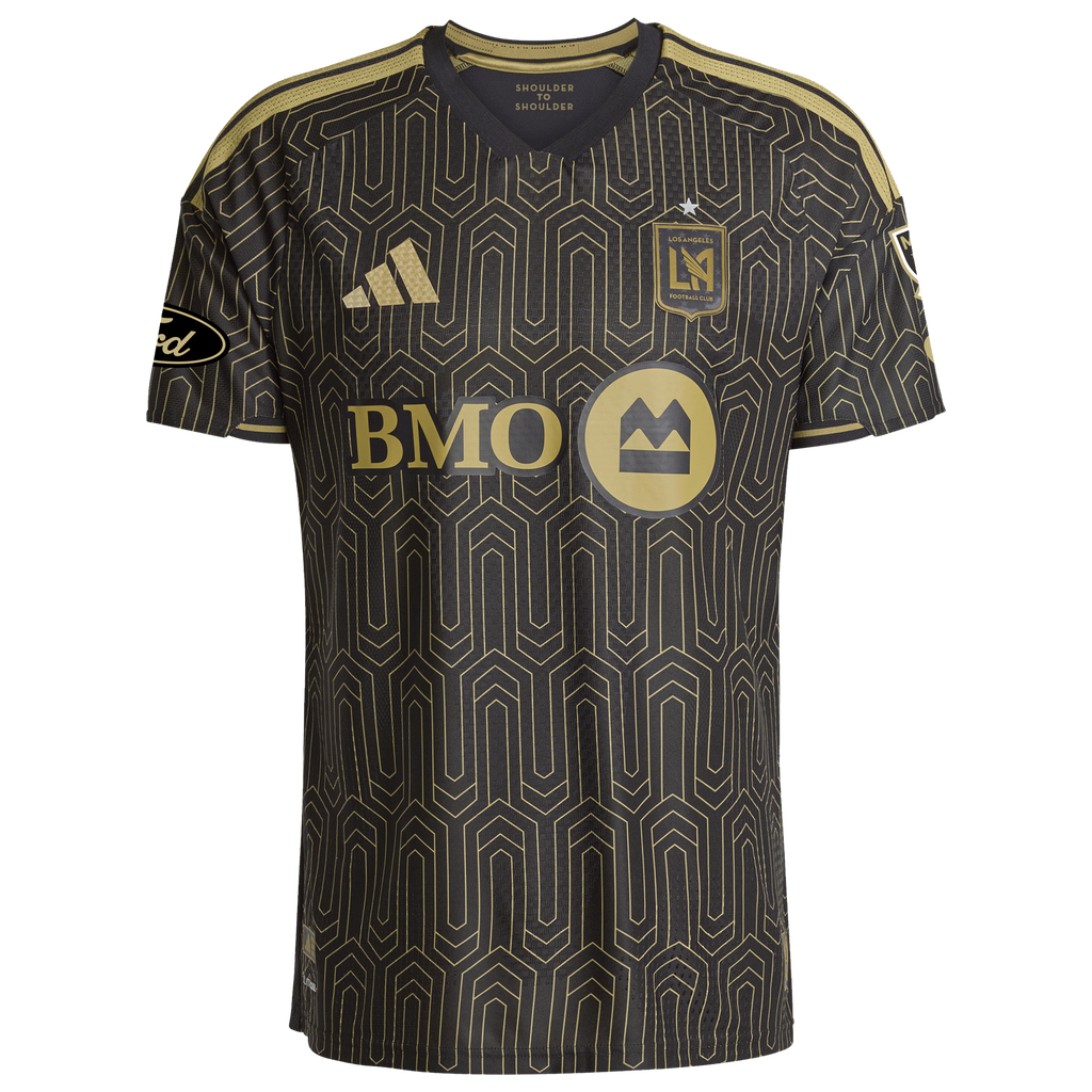 Men's LAFC Aaron Long Black 2026 Primary Kit On-Field Authentic Jersey