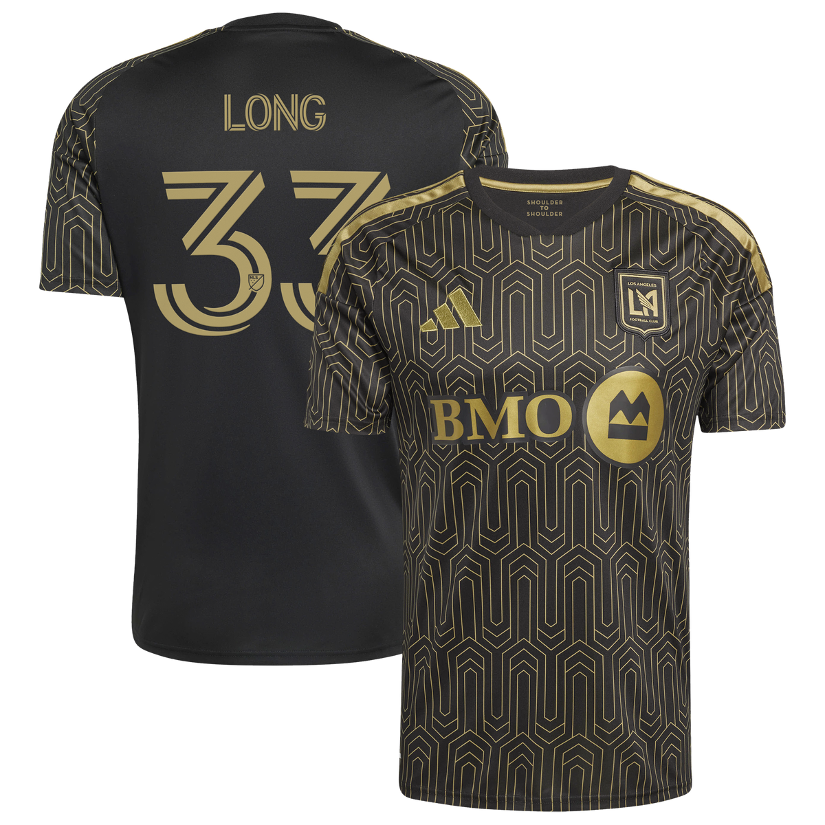 Men's LAFC Aaron Long Black 2026 Primary Kit Replica Jersey
