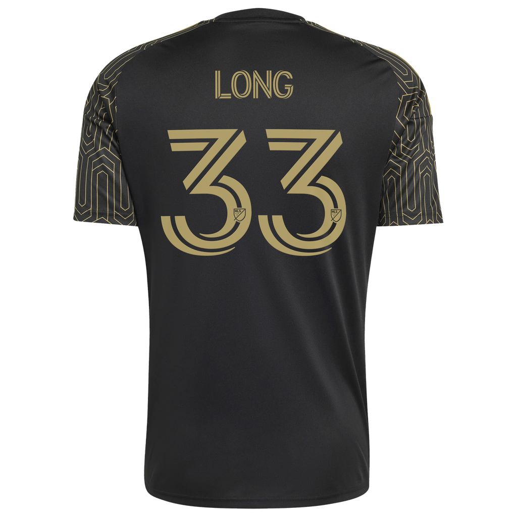 Men's LAFC Aaron Long Black 2026 Primary Kit Replica Jersey