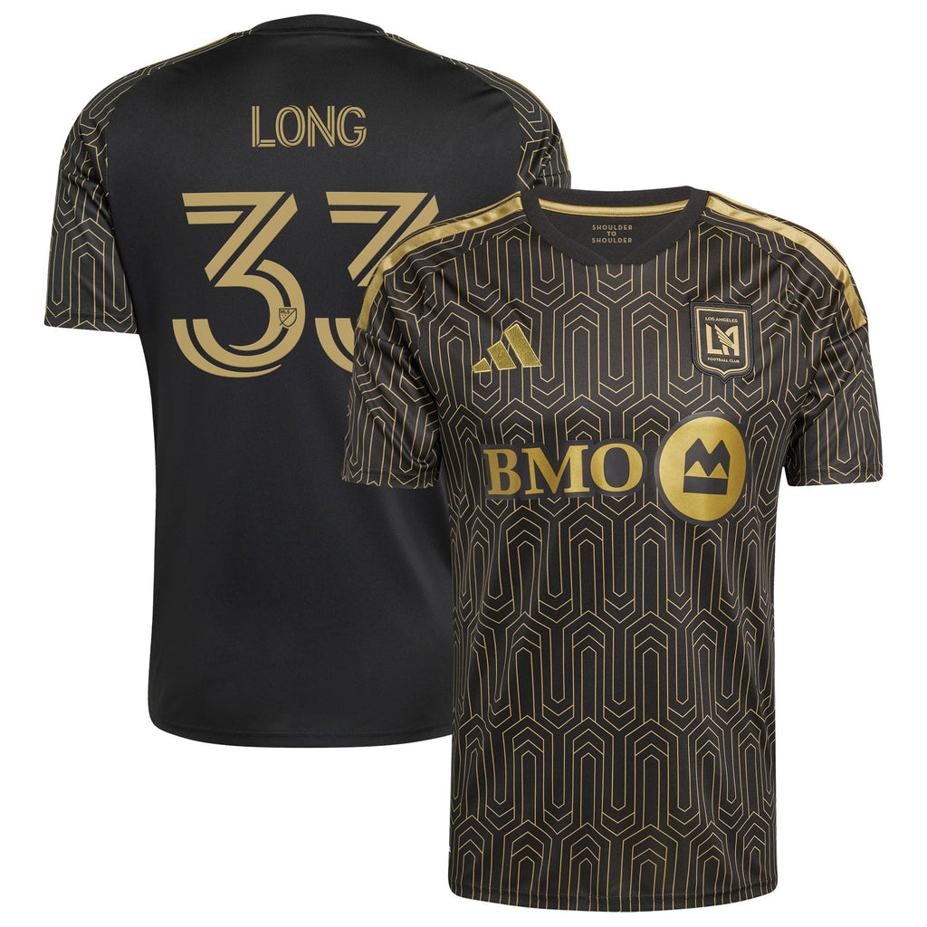 Men's LAFC Aaron Long Black 2026 Primary Kit Replica Jersey
