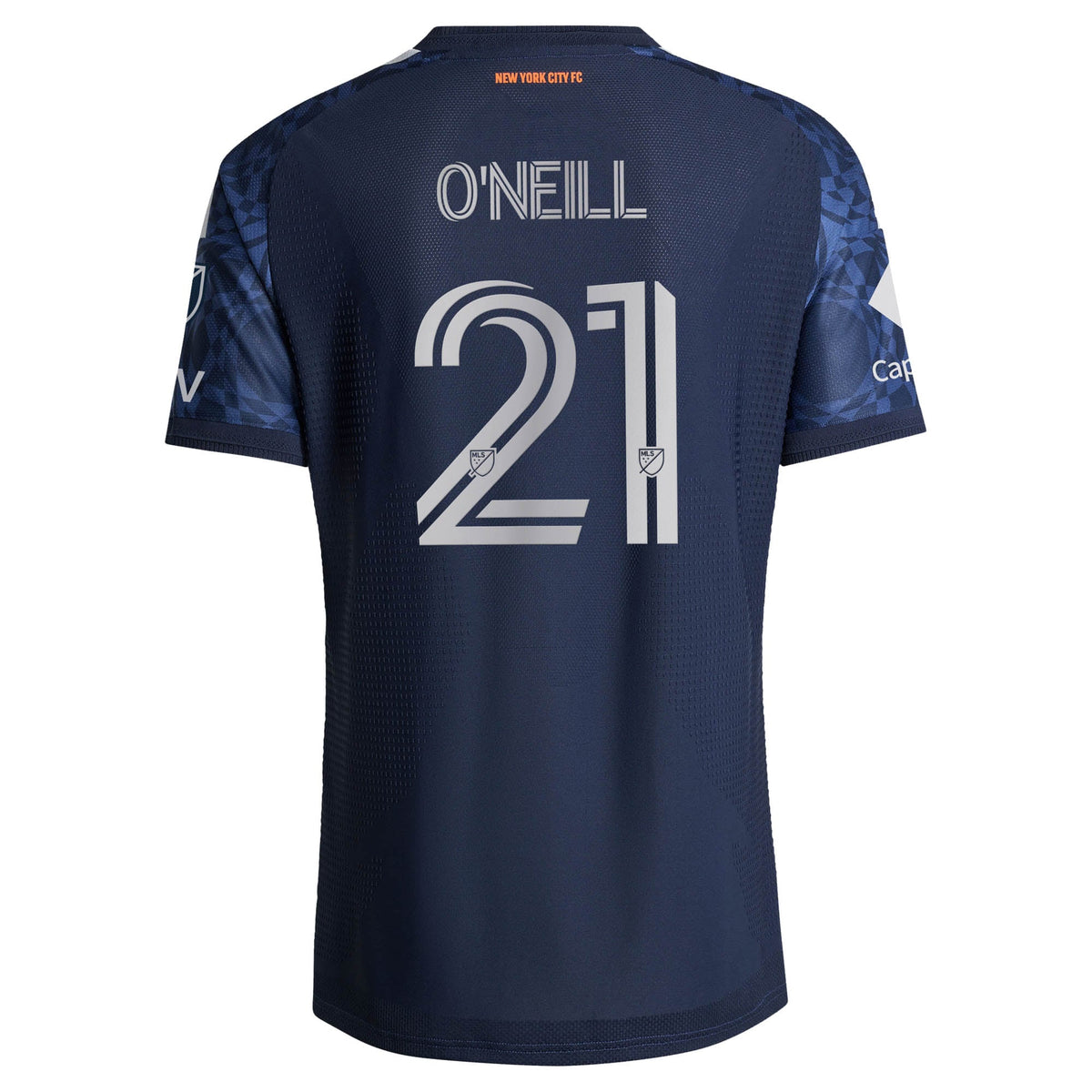 Men's New York City FC Aiden O’Neill Blue 2026 The All Nations Kit On-Field Authentic Patch Jersey