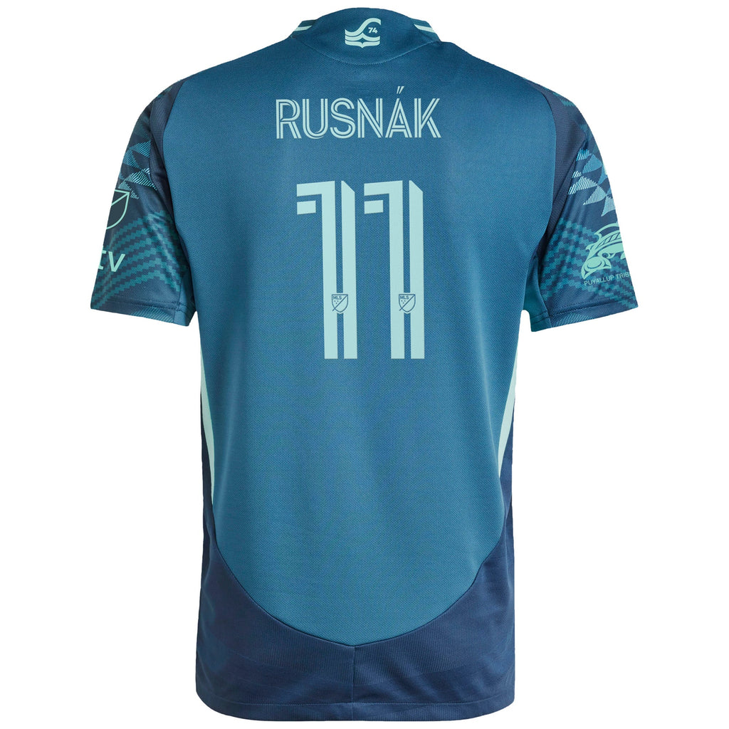 Men's Seattle Sounders FC Albert Rusnak Blue 2025 The Salish Sea Kit Authentic Player Jersey