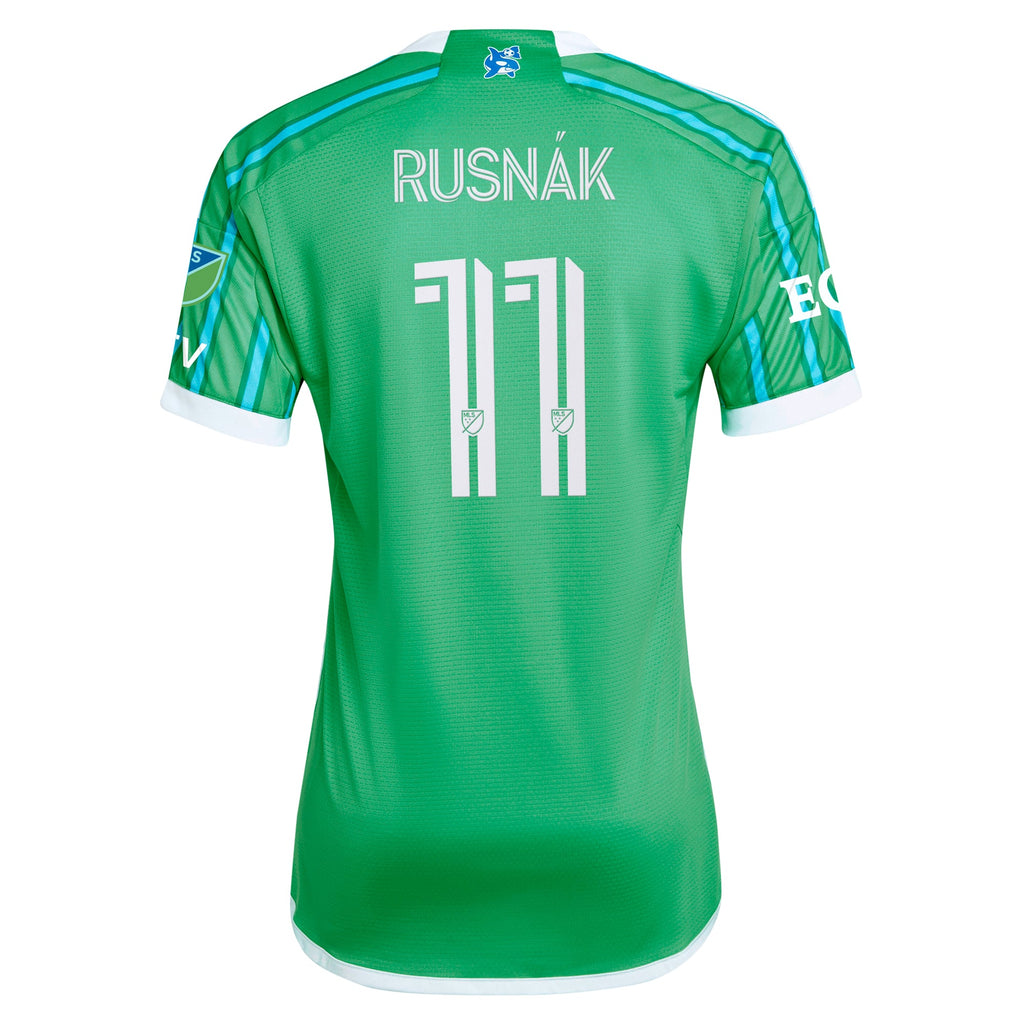 Men's Seattle Sounders FC Albert Rusnak Green 2024 The Anniversary Kit Authentic Player Jersey