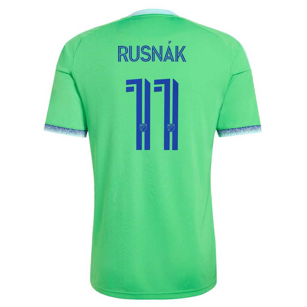 Men's Seattle Sounders FC Albert Rusnak Rave Green 2026 The Evergreen State Kit Replica Jersey