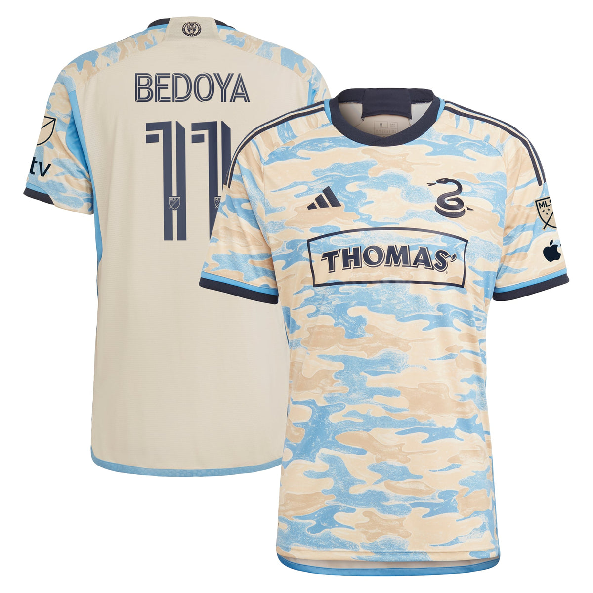 Men's Philadelphia Union Alejandro Bedoya Tan 2023 For Philly Authentic Jersey