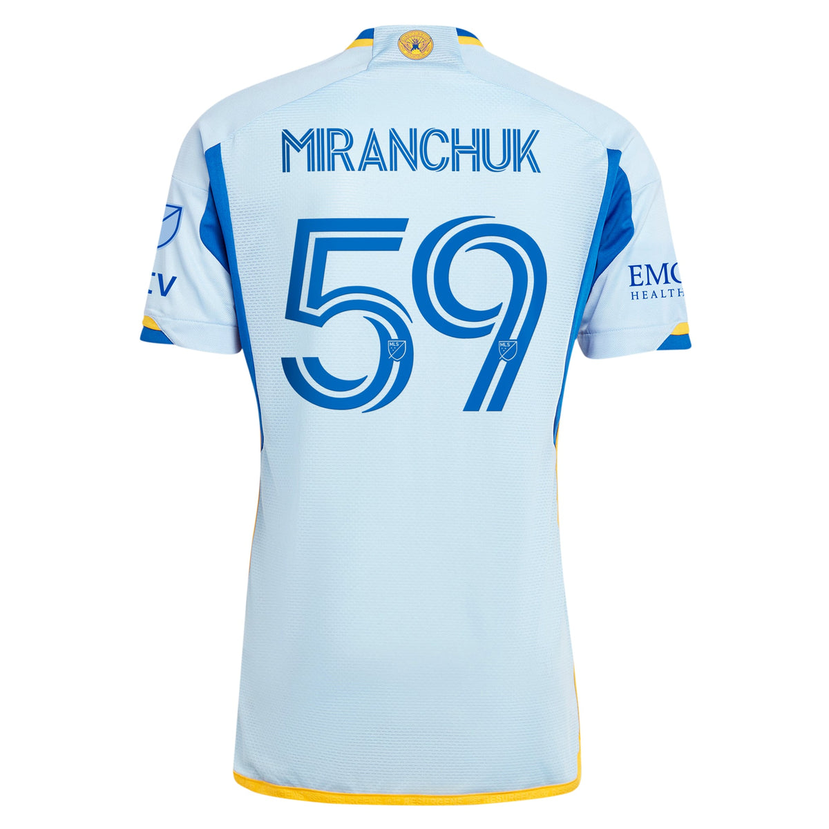 Men's Atlanta United FC Aleksei Miranchuk Light Blue 2024 The Resurgens Kit Authentic Player Jersey
