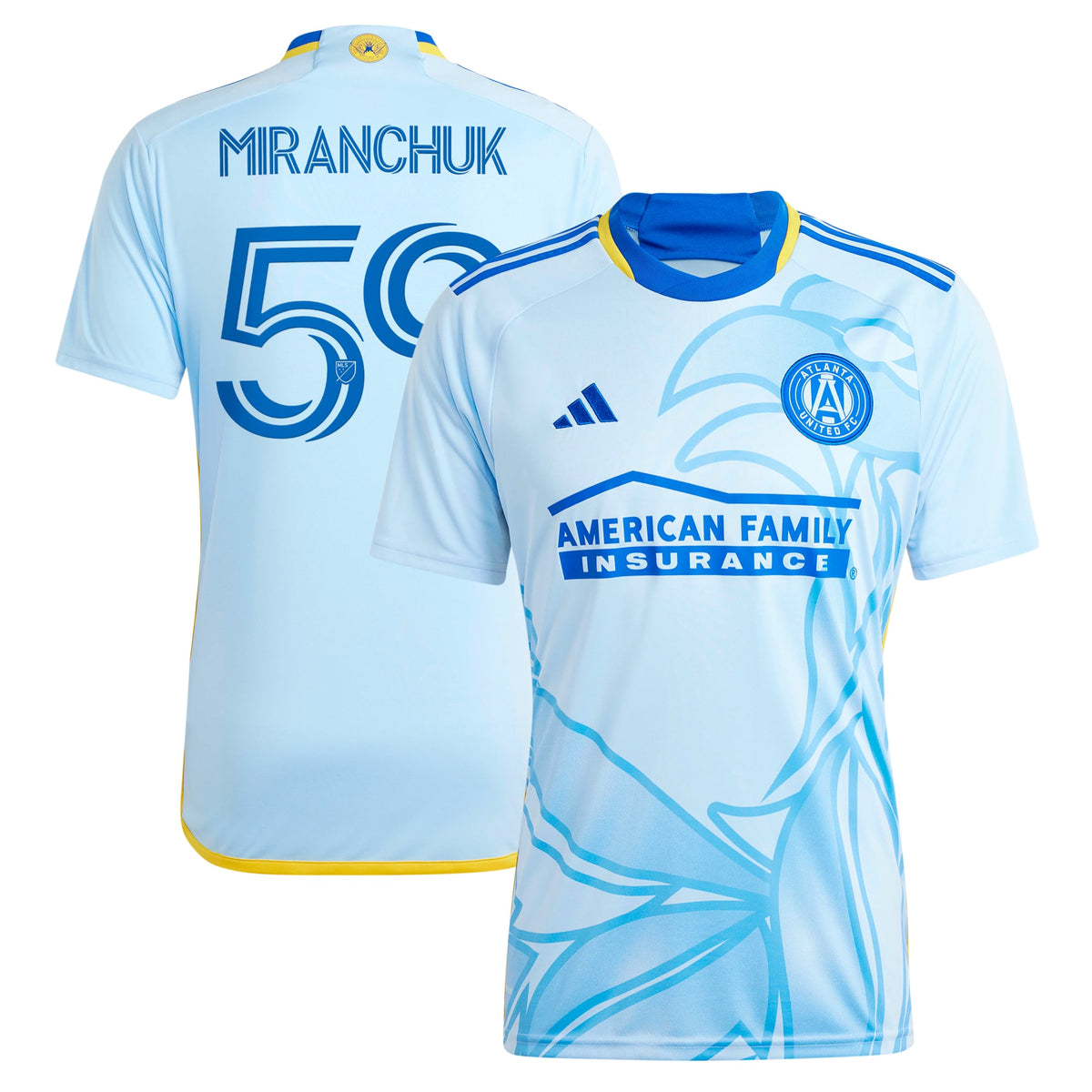 Men's Atlanta United FC Aleksei Miranchuk Light Blue 2024 The Resurgens Kit Replica Player Jersey