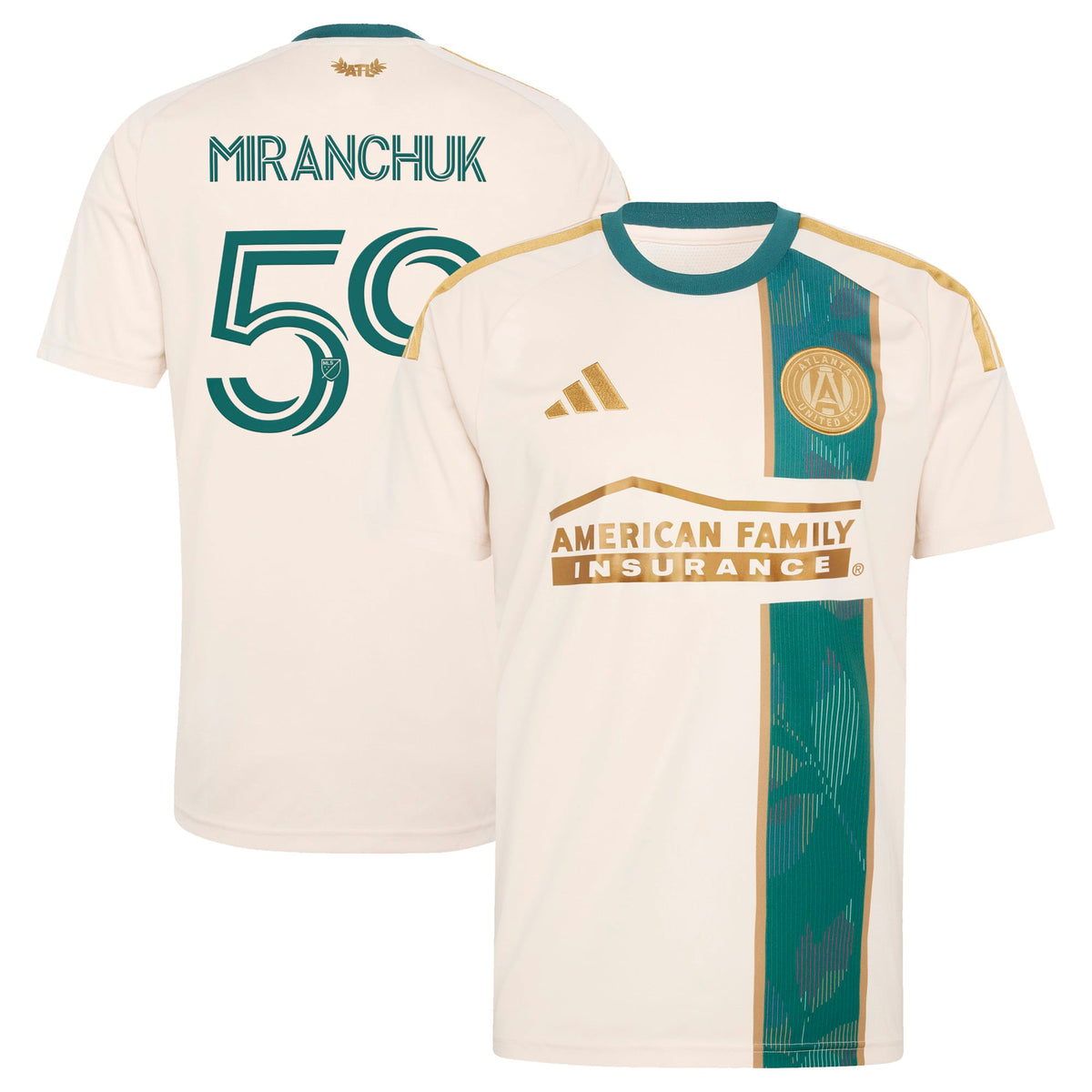Men's Atlanta United FC Aleksei Miranchuk Tan 2026 Spirit of '96 Replica Jersey