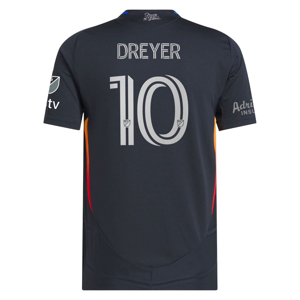Men's San Diego FC Anders Dreyer Navy 2025 State of Flow On-Field Authentic Jersey