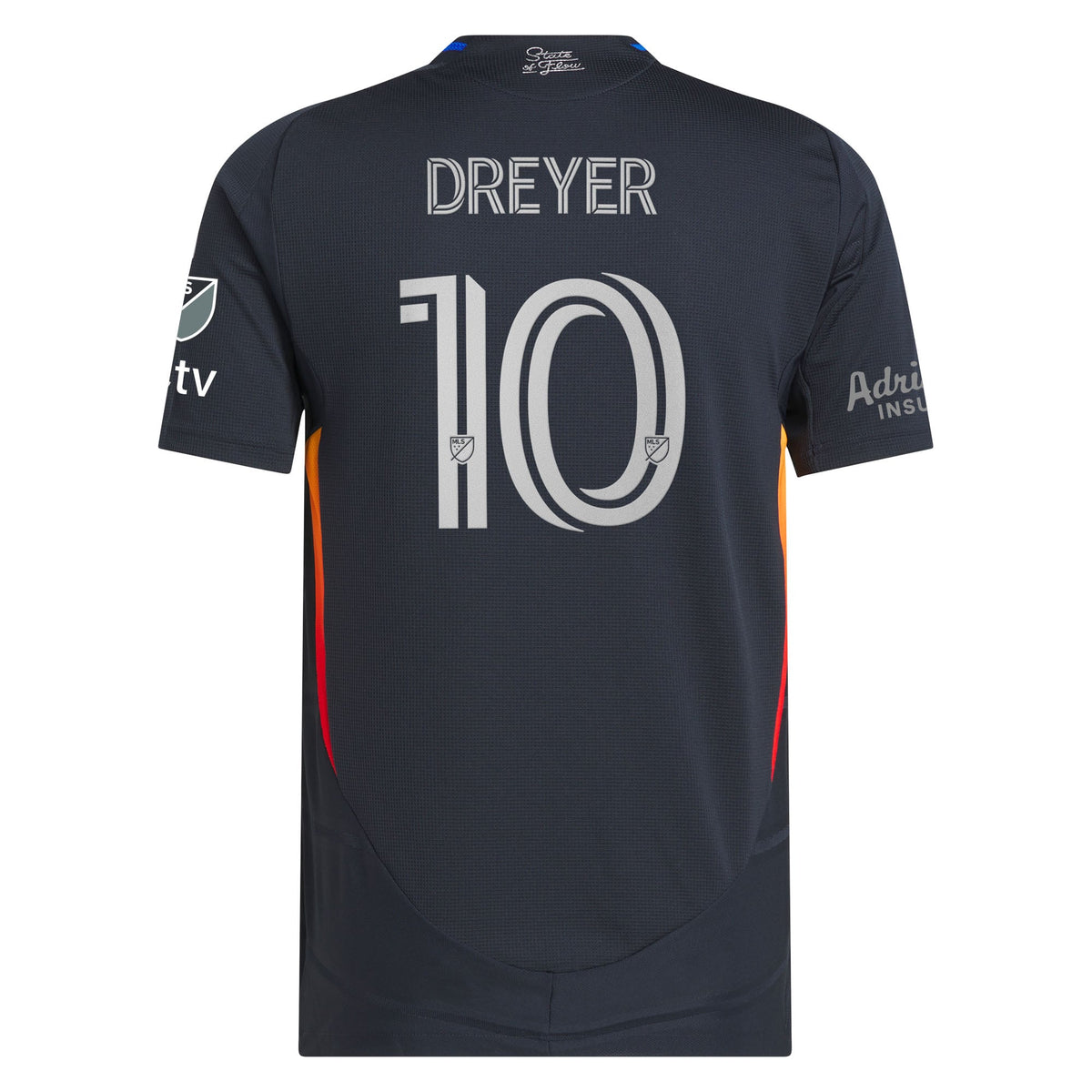 Men's San Diego FC Anders Dreyer Navy 2025 State of Flow On-Field Authentic Jersey