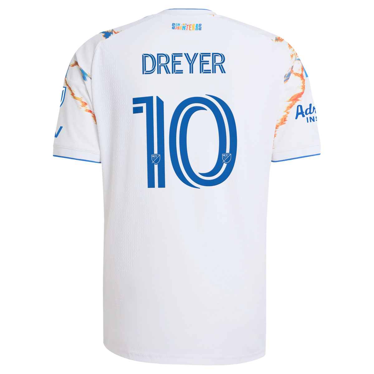Men's San Diego FC Anders Dreyer White 2026 Unprecedented Unity Kit On-Field Authentic Patch Jersey