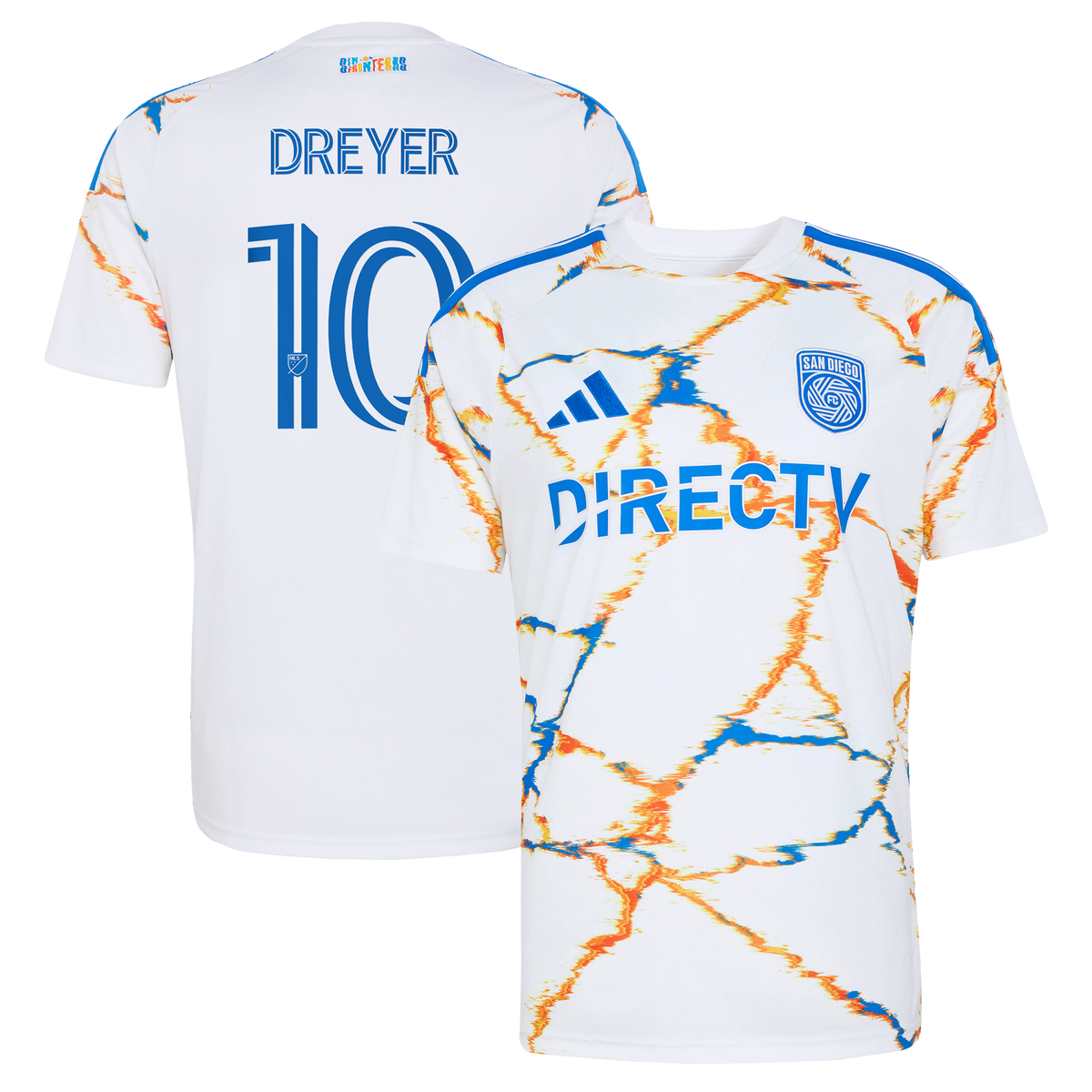 Men's San Diego FC Anders Dreyer White 2026 Unprecedented Unity Kit Replica Jersey