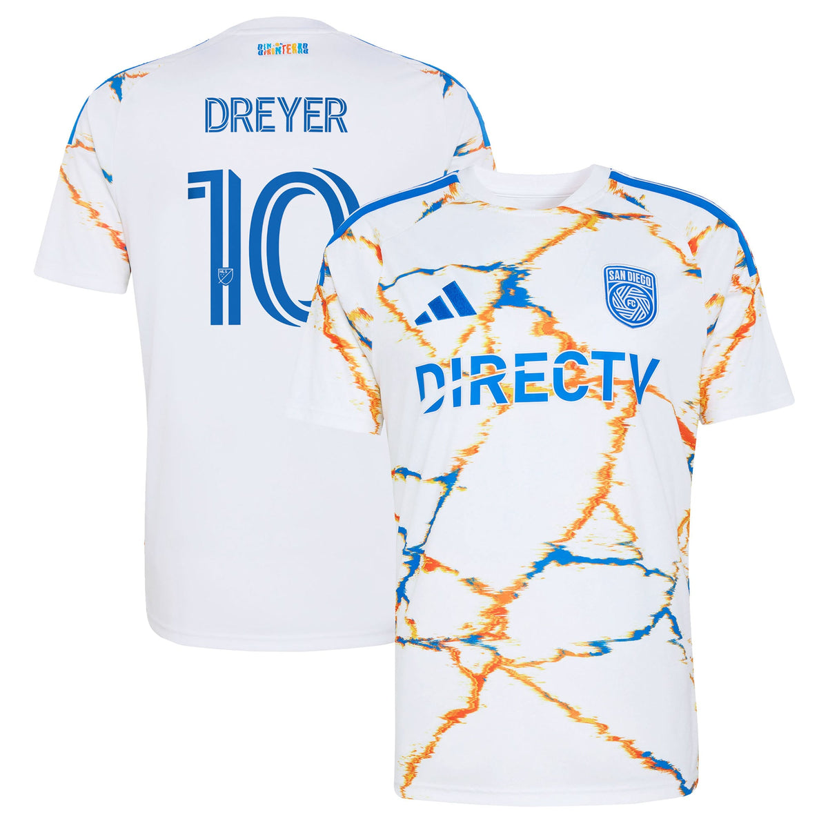 Men's San Diego FC Anders Dreyer White 2026 Unprecedented Unity Kit Replica Jersey