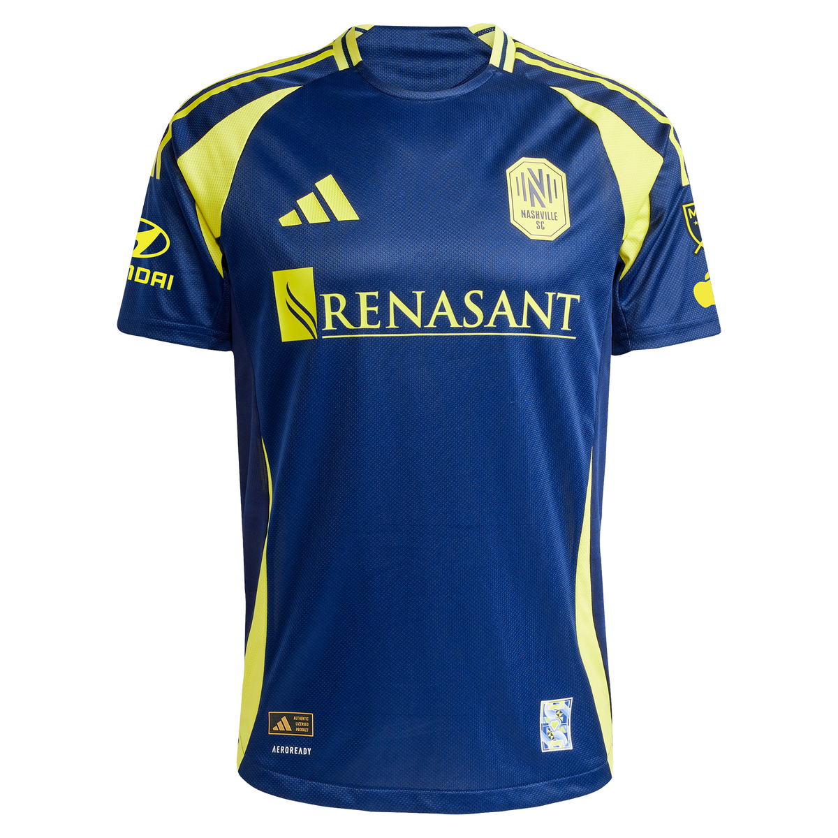 Men's Nashville SC Andy Najar Navy 2025 The Heart of Nashville Kit On-Field Authentic Jersey