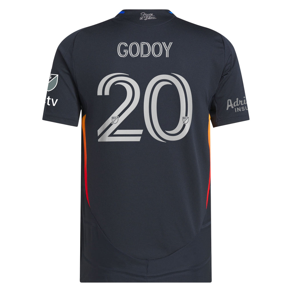 Men's San Diego FC Anibal Godoy Navy 2025 State of Flow On-Field Authentic Jersey