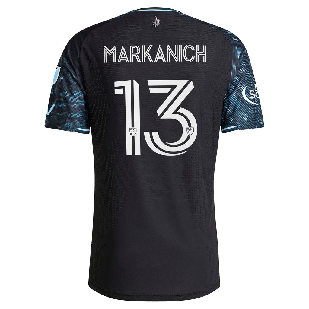Men's Minnesota United FC Anthony Markanich Black 2026 The Decade Kit On-Field Authentic Patch Jersey