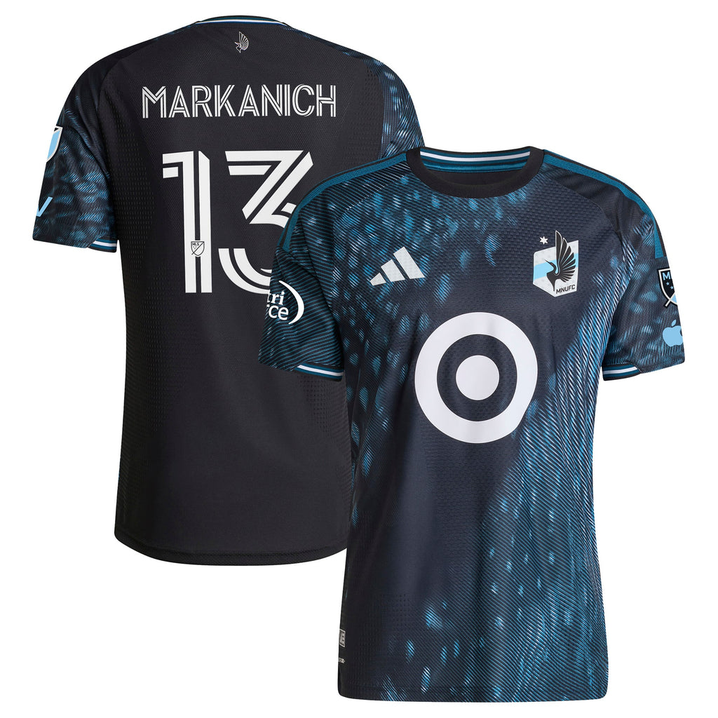 Men's Minnesota United FC Anthony Markanich Black 2026 The Decade Kit On-Field Authentic Patch Jersey