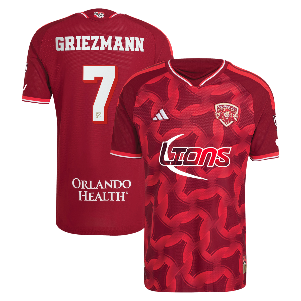 Men's Orlando City SC Antoine Griezmann Red 2026 Archive On-Field Authentic Jersey