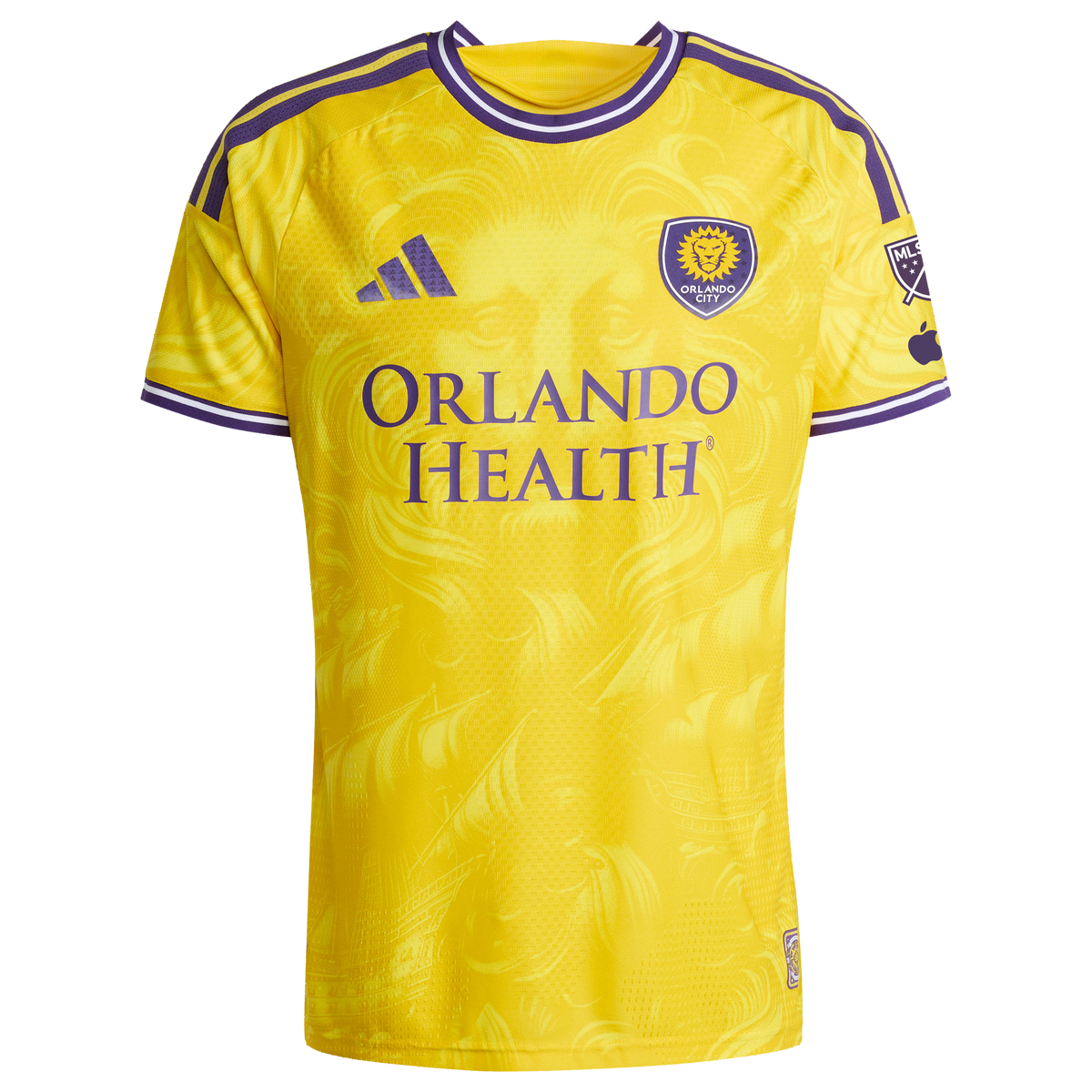 Men's Orlando City SC Antoine Griezmann Yellow 2026 Sunken Treasure Kit On-Field Authentic Jersey