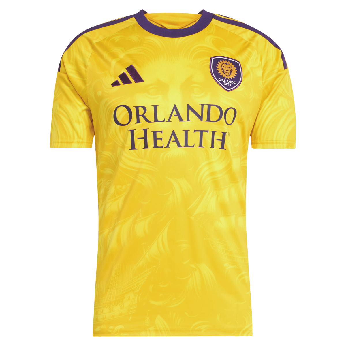 Men's Orlando City SC Antoine Griezmann Yellow 2026 Sunken Treasure Kit Replica Jersey