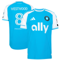 Men's Charlotte FC Ashley Westwood Blue 2026 Carolina Kit: Crowns Up On-Field Authentic Patch Jersey