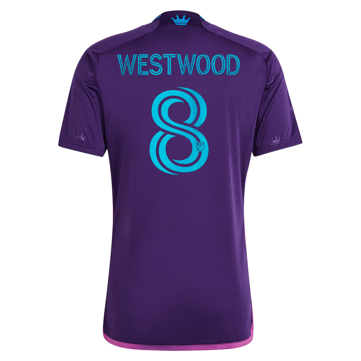 Men's Charlotte FC Ashley Westwood Purple 2023 Crown Jewel Kit Replica Jersey
