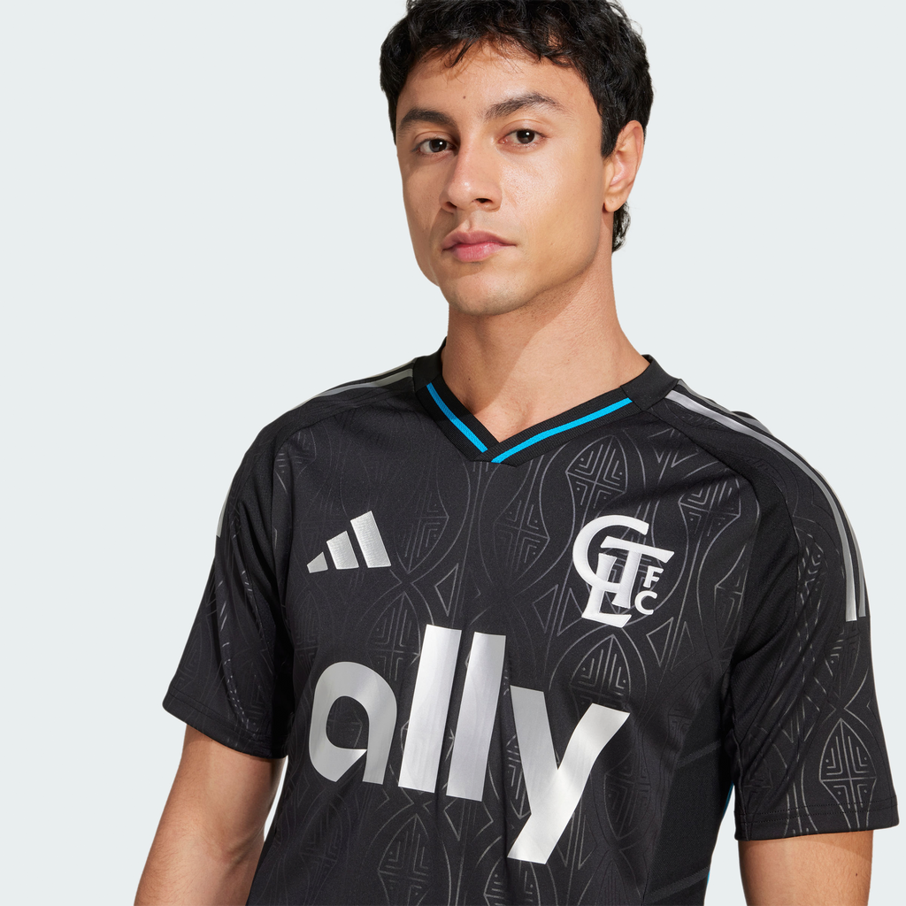 Men's Charlotte FC Black 2025 Fortress Kit Authentic Jersey