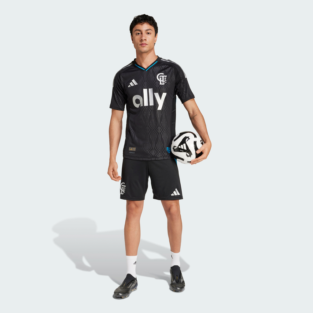 Men's Charlotte FC Black 2025 Fortress Kit Authentic Jersey