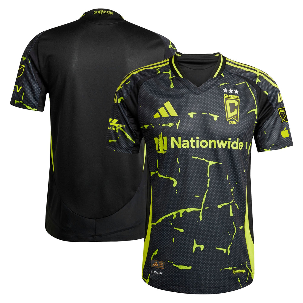 Men's Columbus Crew Black 2025 The Goosebumps Kit Authentic Jersey