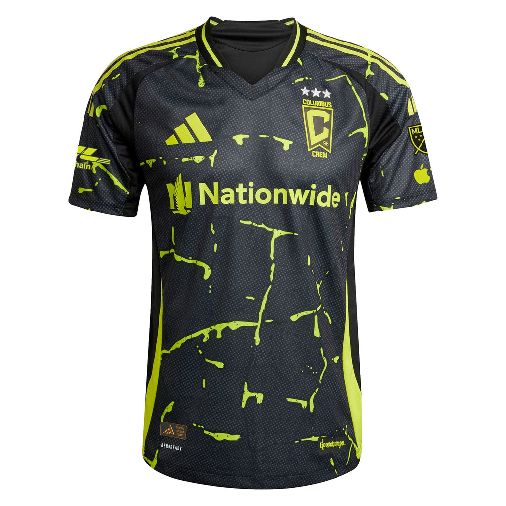 Men's Columbus Crew Black 2025 The Goosebumps Kit Authentic Jersey
