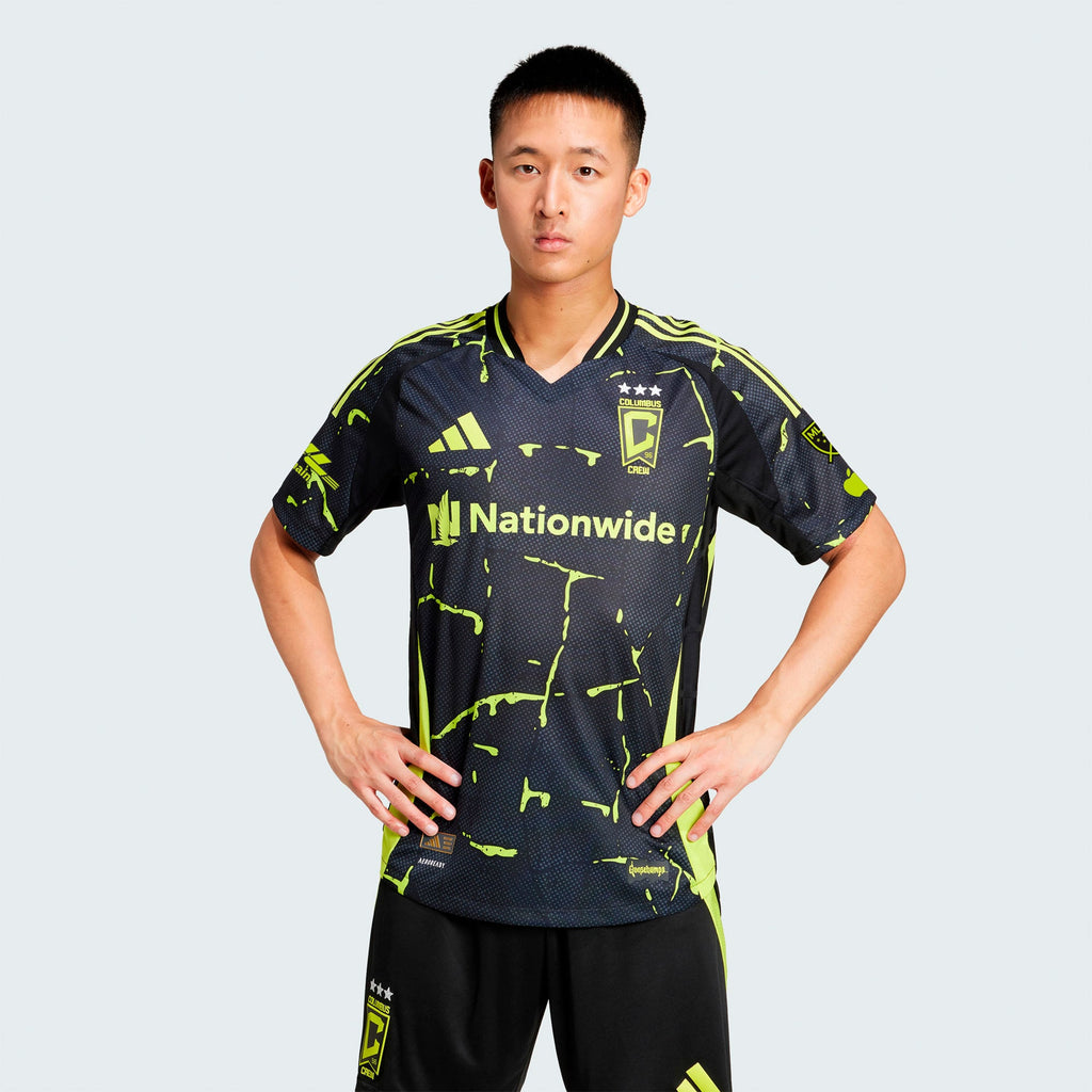 Men's Columbus Crew Black 2025 The Goosebumps Kit Authentic Jersey