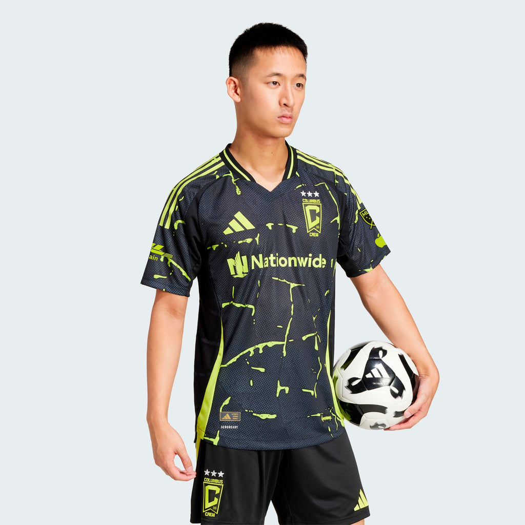 Men's Columbus Crew Black 2025 The Goosebumps Kit Authentic Jersey