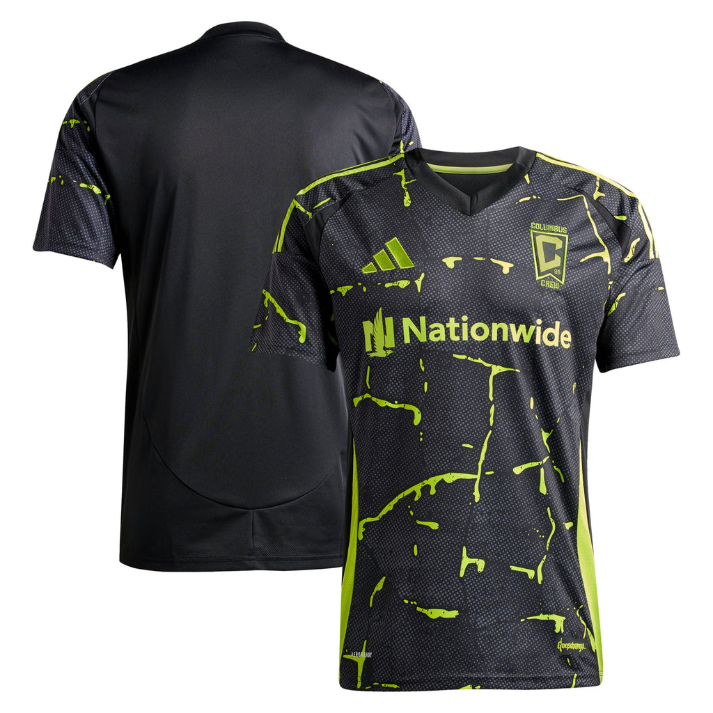 Men's Columbus Crew Black 2025 The Goosebumps Kit Replica Jersey