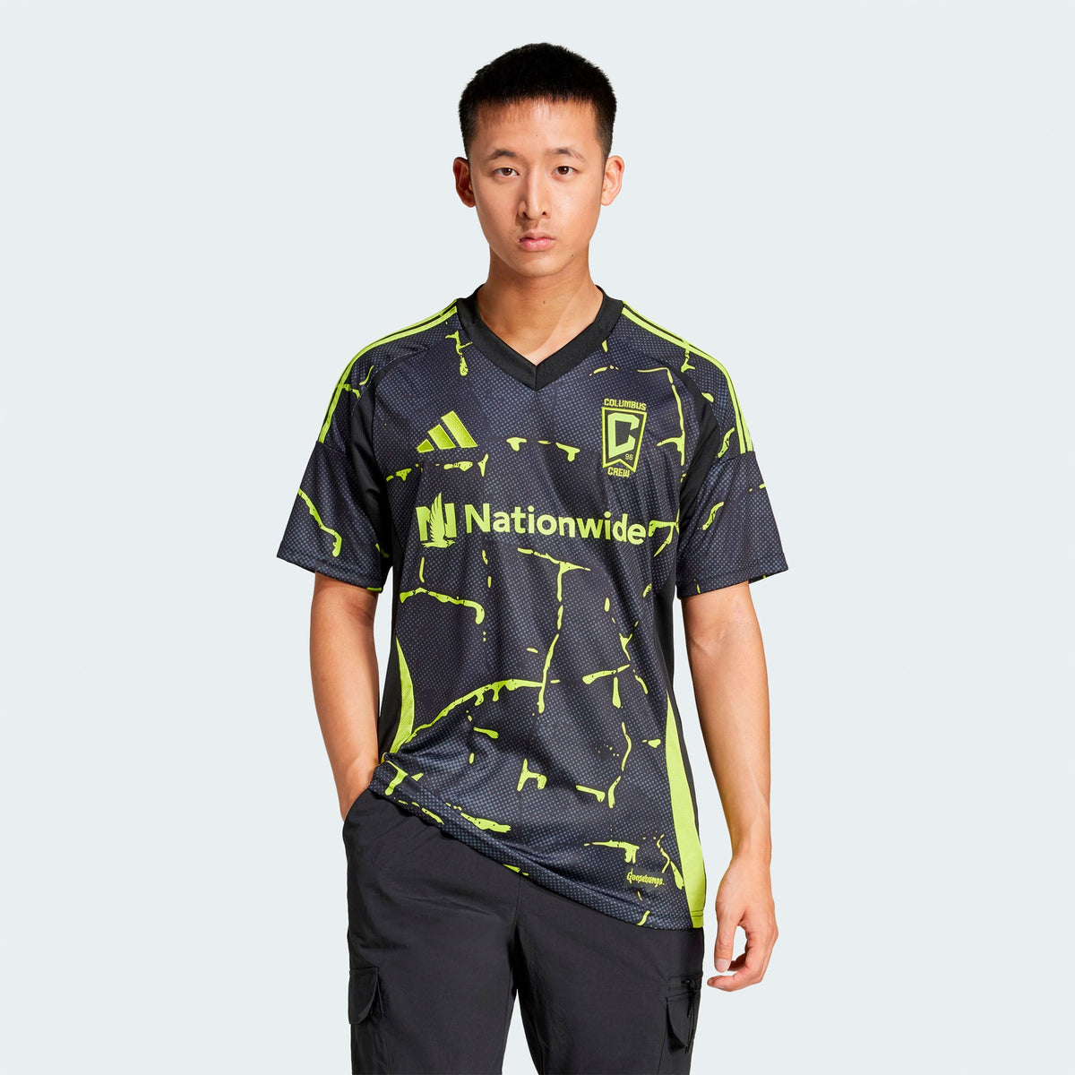 Men's Columbus Crew Black 2025 The Goosebumps Kit Replica Jersey