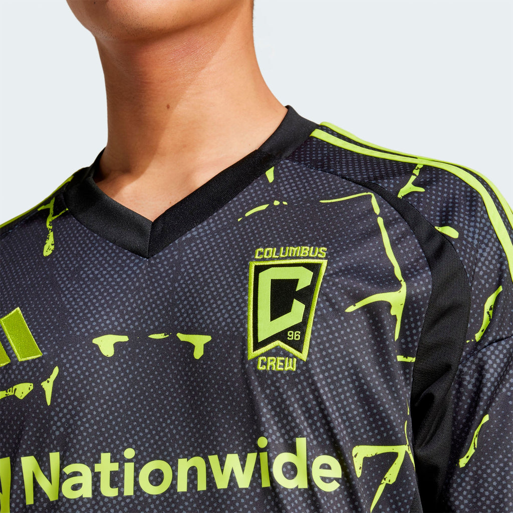 Men's Columbus Crew Black 2025 The Goosebumps Kit Replica Jersey