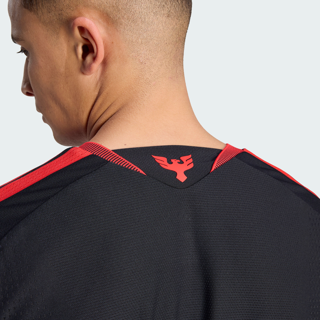 Men's D.C. United Black 2026 Black-and-Red Kit On-Field Authentic Patch Jersey