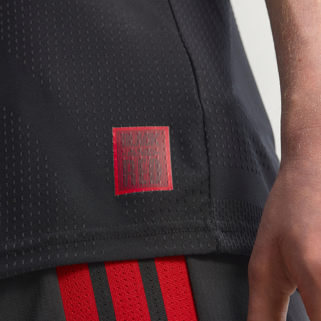 Men's D.C. United Black 2026 Black-and-Red Kit On-Field Authentic Patch Jersey