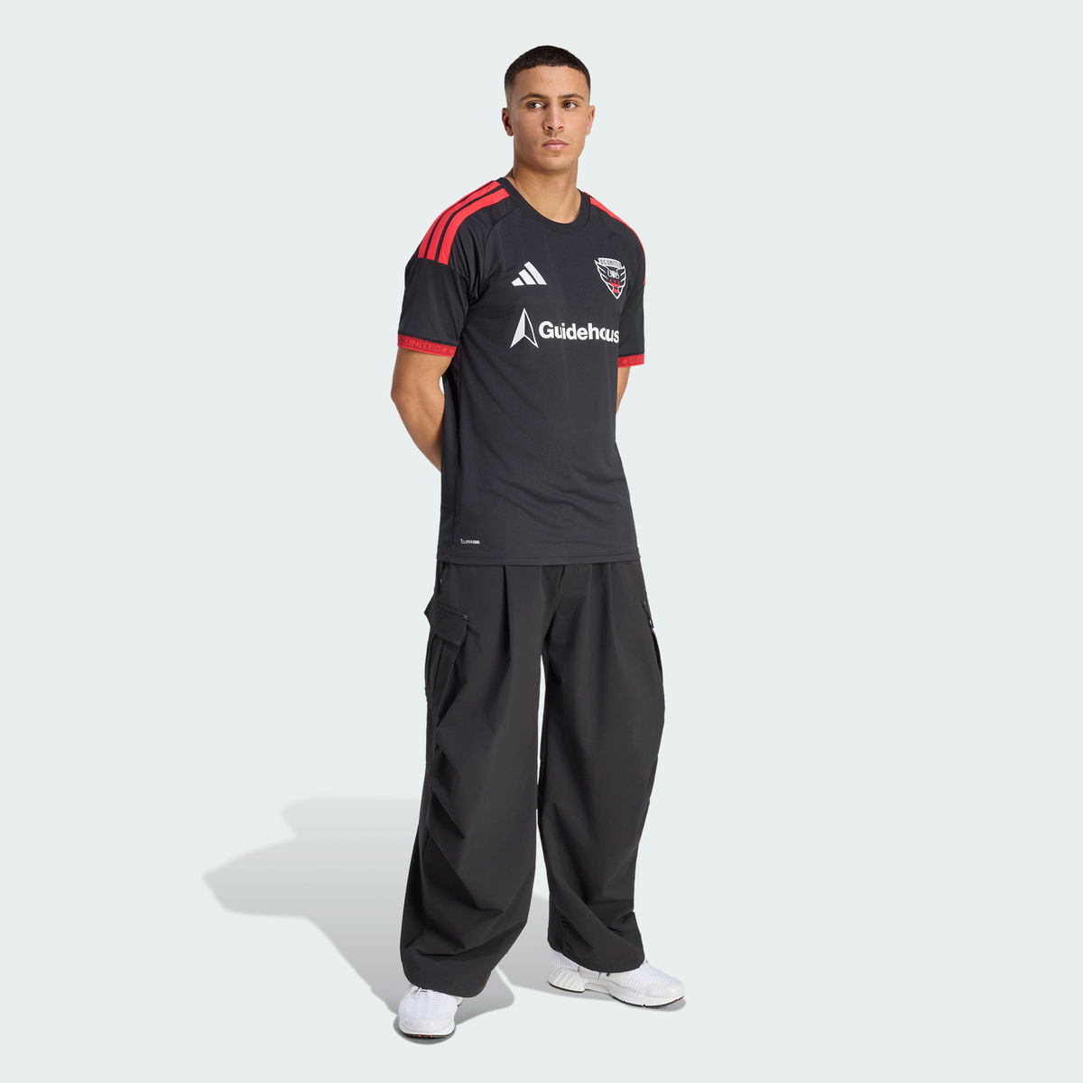 Men's D.C. United Black 2026 Black-and-Red Kit Replica Jersey