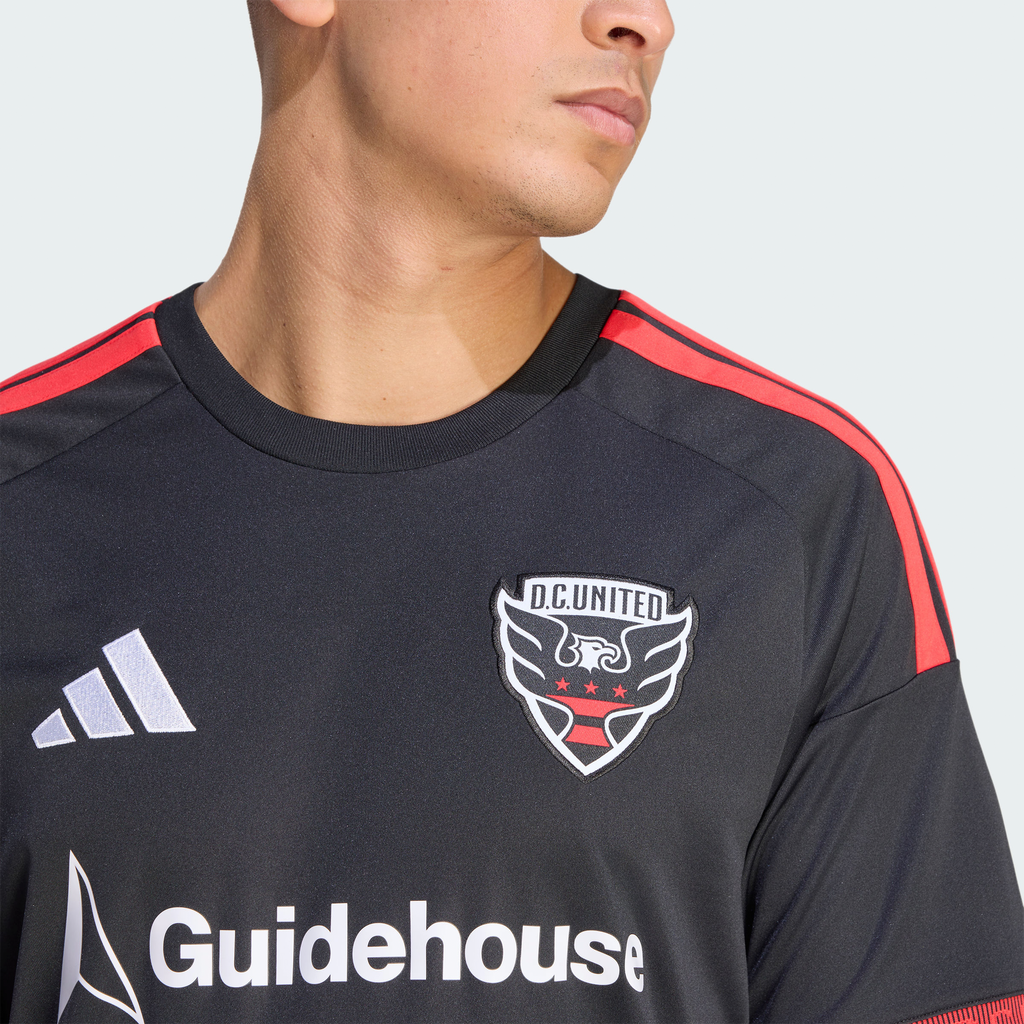 Men's D.C. United Black 2026 Black-and-Red Kit Replica Jersey
