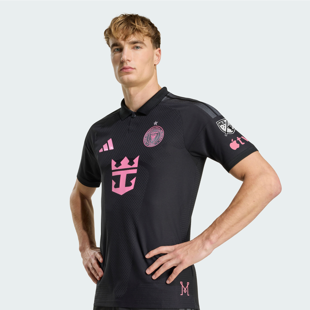 Men's Inter Miami CF Black 2026 Presagio On-Field Authentic Patch Jersey