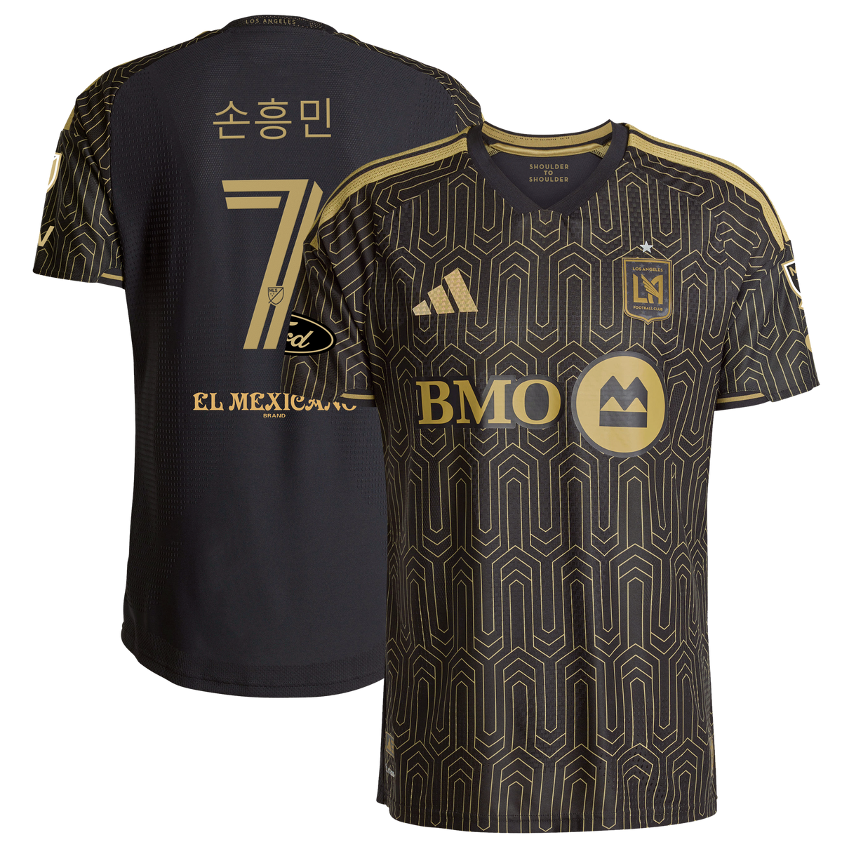 Men's LAFC Black 2026 2026 Primary Kit On-Field Authentic Patch Jersey