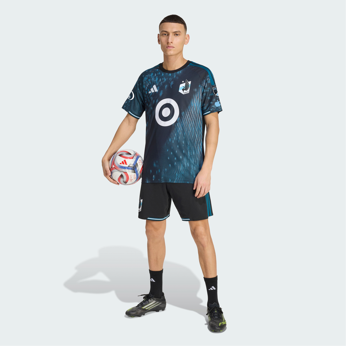 Men's Minnesota United FC Black 2026 The Decade Kit On-Field Authentic Patch Jersey