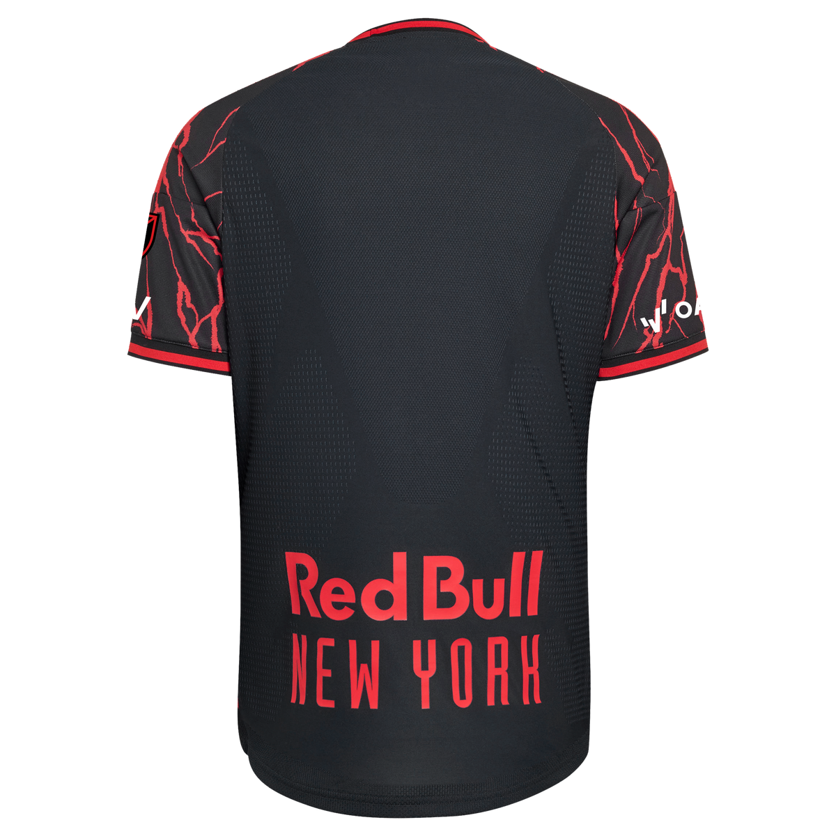 Men's New York Red Bulls Black 2026 The Rooted Kit On-Field Authentic Patch Jersey