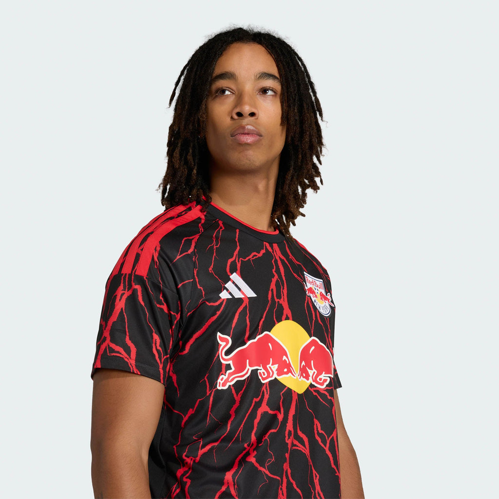 Men's New York Red Bulls Black 2026 The Rooted Kit Replica Jersey