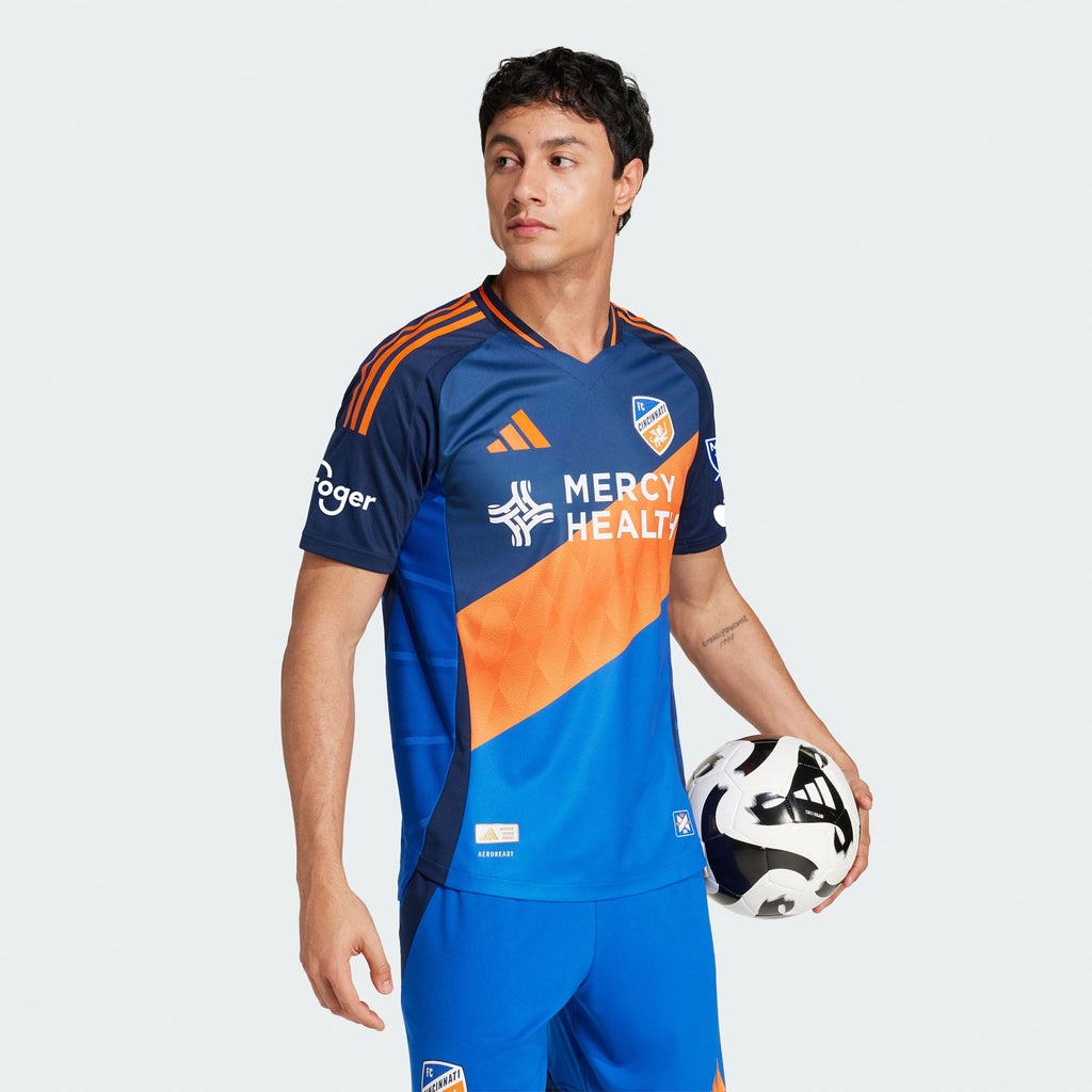 Men's FC Cincinnati Blue 2025 Orange and Blue Legacy Kit Authentic Jersey