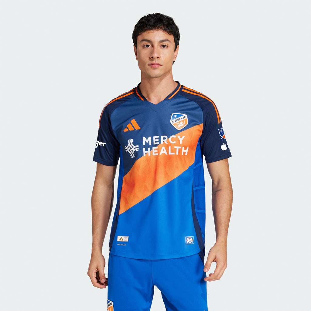 Men's FC Cincinnati Blue 2025 Orange and Blue Legacy Kit Authentic Jersey