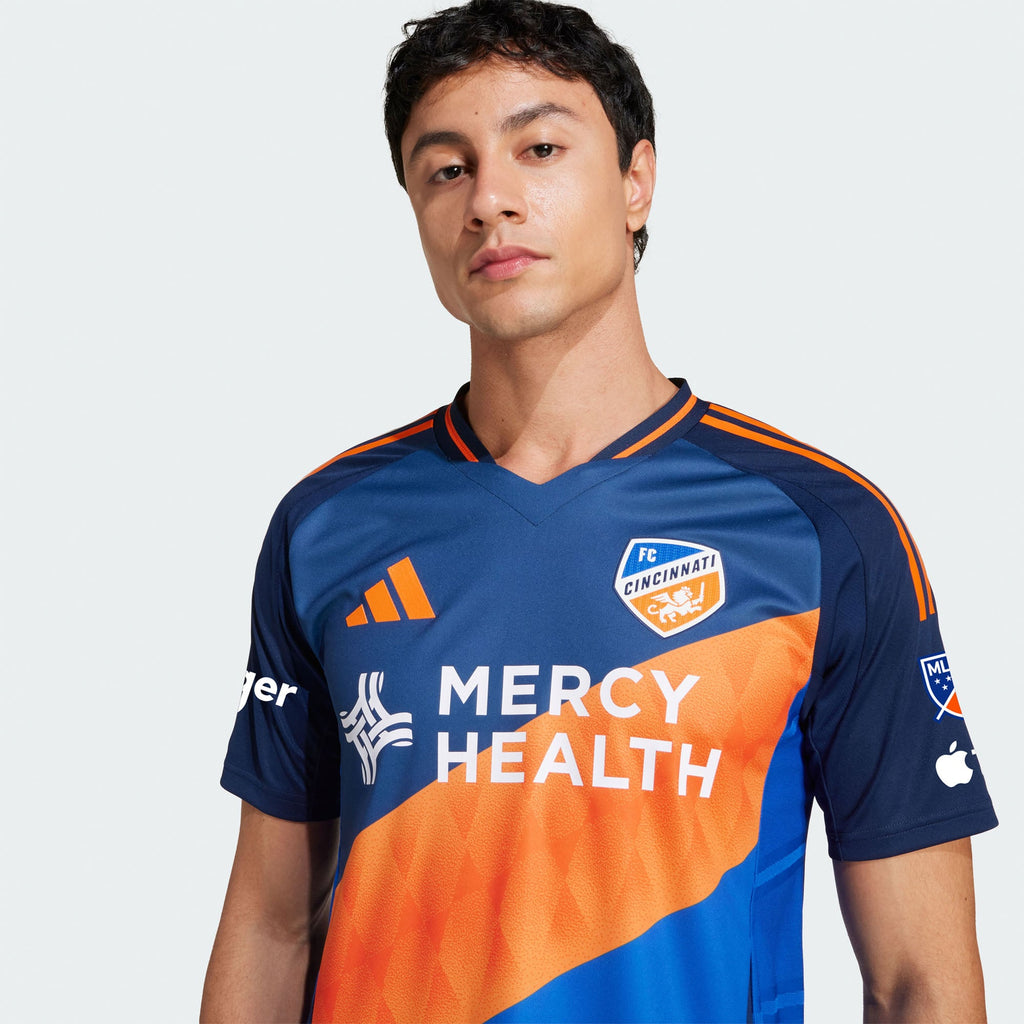 Men's FC Cincinnati Blue 2025 Orange and Blue Legacy Kit Authentic Jersey