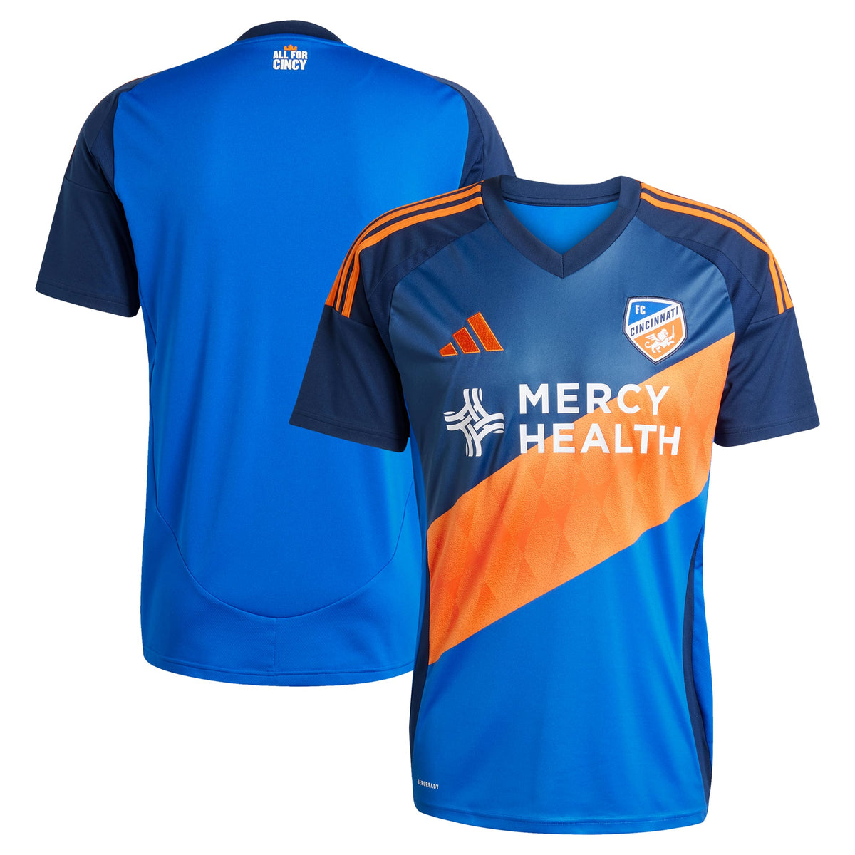 Men's FC Cincinnati Blue 2025 Orange and Blue Legacy Kit Replica Jersey