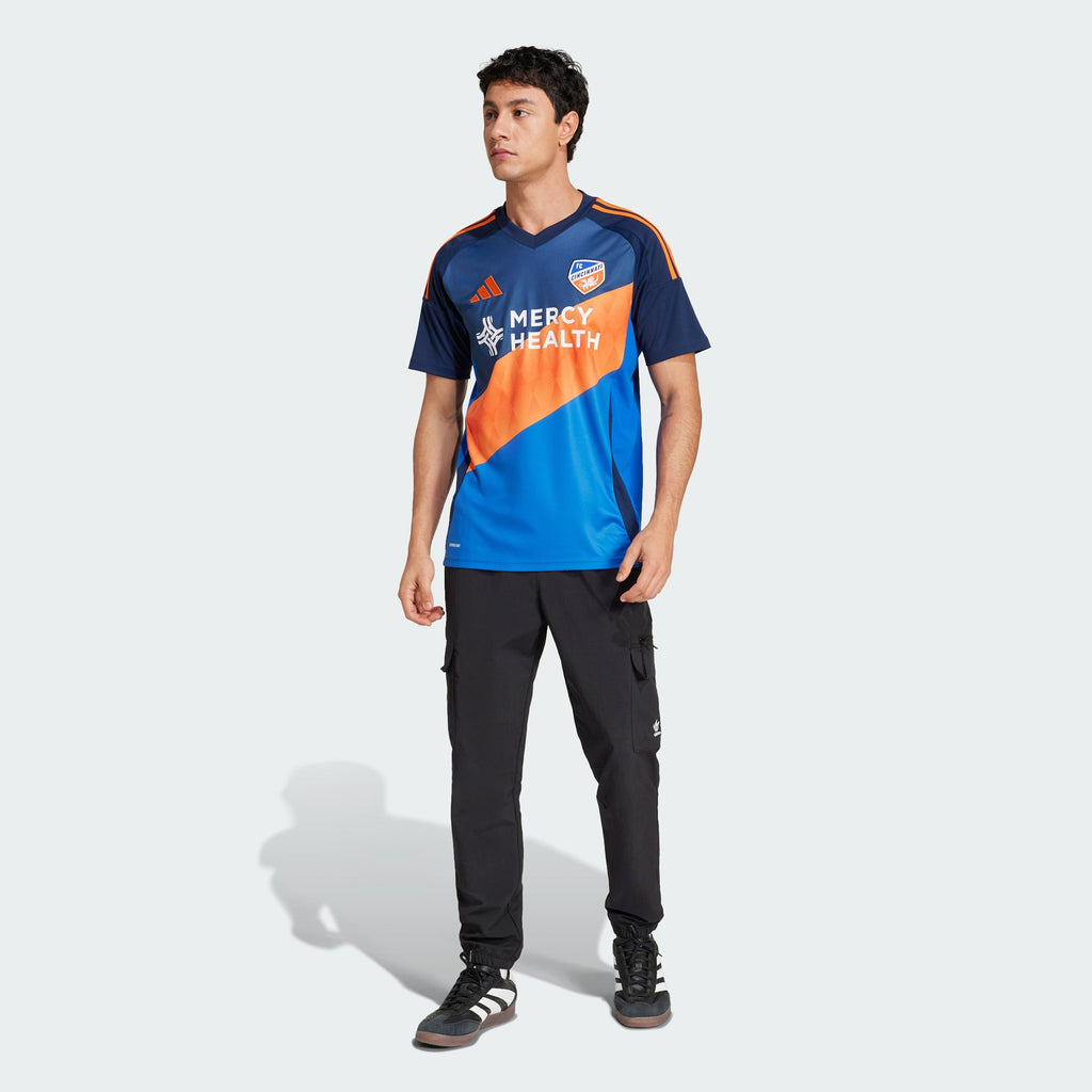 Men's FC Cincinnati Blue 2025 Orange and Blue Legacy Kit Replica Jersey