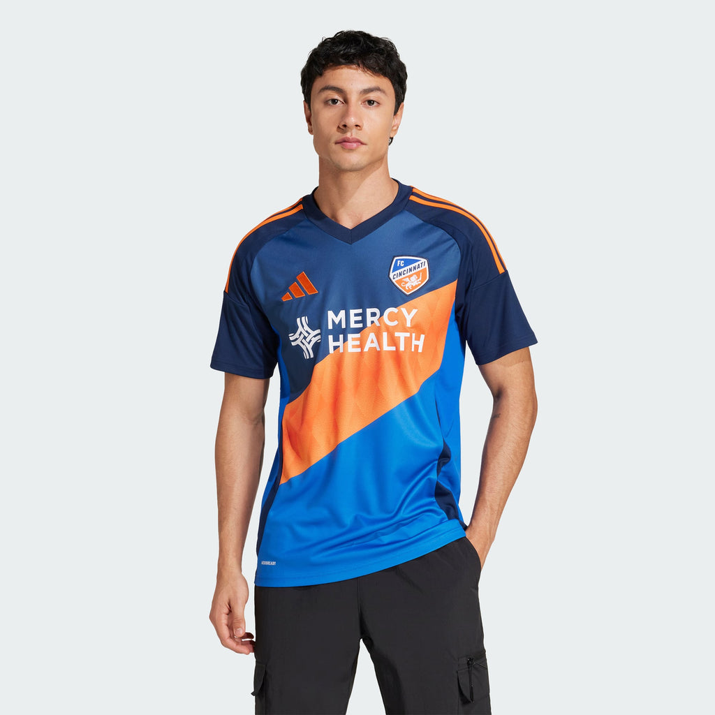Men's FC Cincinnati Blue 2025 Orange and Blue Legacy Kit Replica Jersey